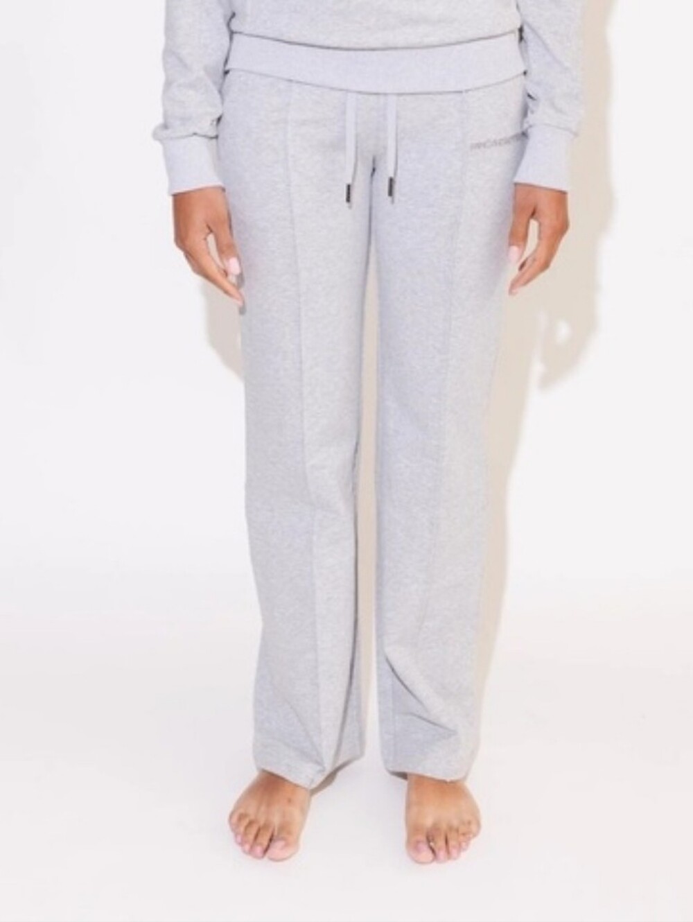 Fancy Homebody Signature Essentials High Waist Wide Leg Jogger EUC EL
